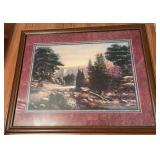 Vtg Joe Sambataro 'Crystal Springs' Print