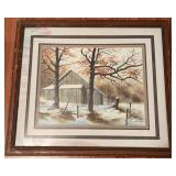 Jim Gray Framed Winter Landscape Print