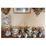 Collection of Teacups w/Saucers