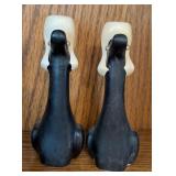 Black Poodle Salt & Pepper Shakers Ceramic Pair