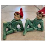 1950s Japanese Ceramic Pixie Elf Figurines