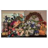 Artificial Flower Arrangements w/ Lighted Box