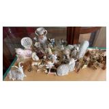 Ceramic and Plastic Animal Figurines Assort.
