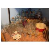 Kitchenware w/ Glassware Jars & Bottles