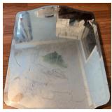 Rectangular Mirror w/ White Plastic Storage