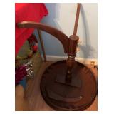 Wooden Broken Pedestal Table w/Round Top