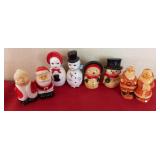 Christmas-Themed Salt & Pepper Shakers Set