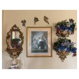 Religious Wall Art w/ Decorative Accents