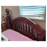 Wood Spindle Full-Size Bed Frame Only