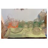 Pressed Glass Dishware Assortment