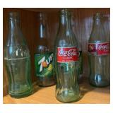 Empty Coke & 7Up Glass Bottles