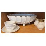 Milk Glass Tableware Assortment
