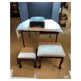 3 Upholstered Stools