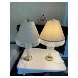 Glass and Brass Lamps