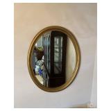21×31 Gold Oval Mirrors