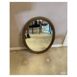 Large Oval Wall Mirror With Frame