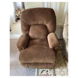 Lazy Boy Recliner in Brown Fabric