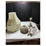 Lamp Parts With Cracked Shade