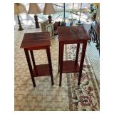 Mahogany Plant Stands