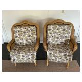 Wicker-Style Plastic Chairs
