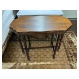 Antique Pine Sofa Table with Turned Legs