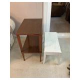 Two Small Wooden Side Tables