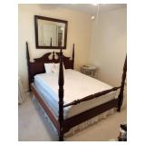 Mahogany Full-Size Four-Poster Bed