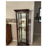 Mahogany Glass-Back Display Case