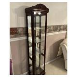 Mahogany 4-Shelf Display Case
