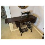 Antique Singer Sewing Machine Table