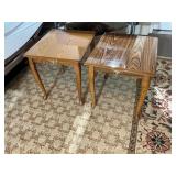 Two Wooden End Tables, 15x21x26