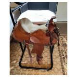 Well-Maintained Leather Horse Saddle