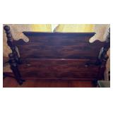 Wooden Bed Set with Posts