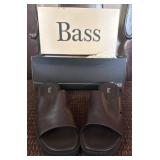 Bass Brown Slide Sandals with Box