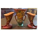 Roseville Pottery Floral Pieces