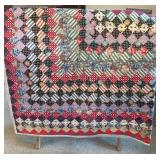 Handmade Quilt With Multicolor Pattern