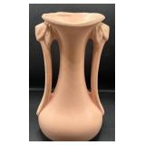 McCoy Pottery Double-Handled Pink Vase