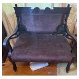 Wooden Chair With Upholstered Seat
