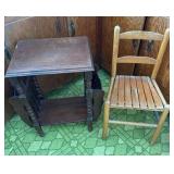 Wooden Table and Chair Set