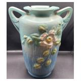 Roseville Pottery White Rose Two-Handled Vase