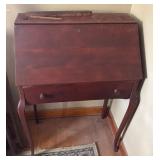 Wood Secretary Desk, Approx 39 Tall