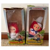 Knickerbocker Raggedy Ann & Andy Dolls