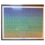 Magic Eye DINOSAURS Stereo Image 1993 Framed
