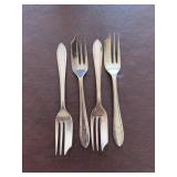 Sheffield Sterling Dessert Forks Set