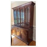 Crescent Mahogany China Cabinet w/ Glass Doors