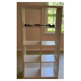 White 8-Cube Storage Shelf Unit