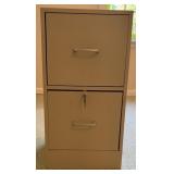 Metal 2-Drawer File Cabinet