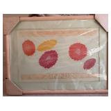 Hari Signed Zinnia Embossed Etching AP