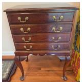 Crescent Queen Anne Cherry Silver Chest