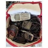 Collection of Old Cell Phones and Cords